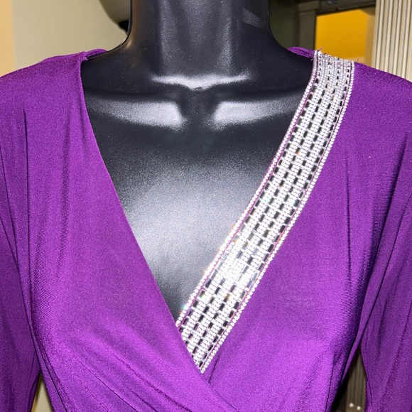 Regal purple dress by MSK size M - Picture 4 of 5